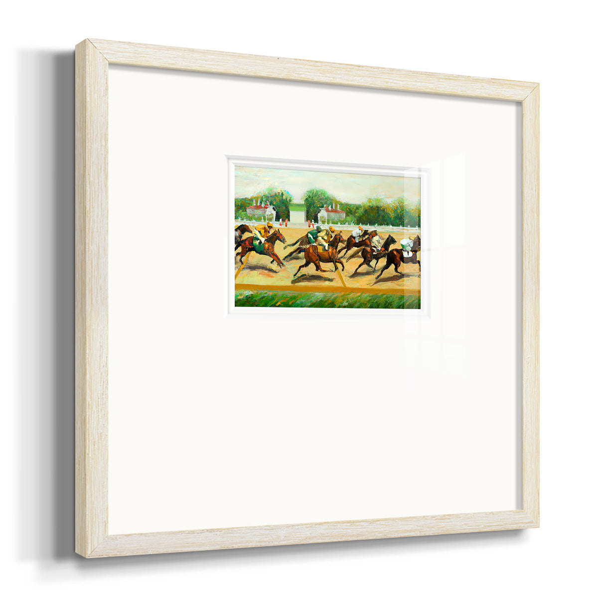 Dat at the Race III Premium Framed Print Double Matboard