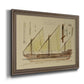 Antique Ship Plan VI Premium Framed Canvas- Ready to Hang