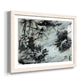 Black & White Chinois I - Barnwood Framed Art Print