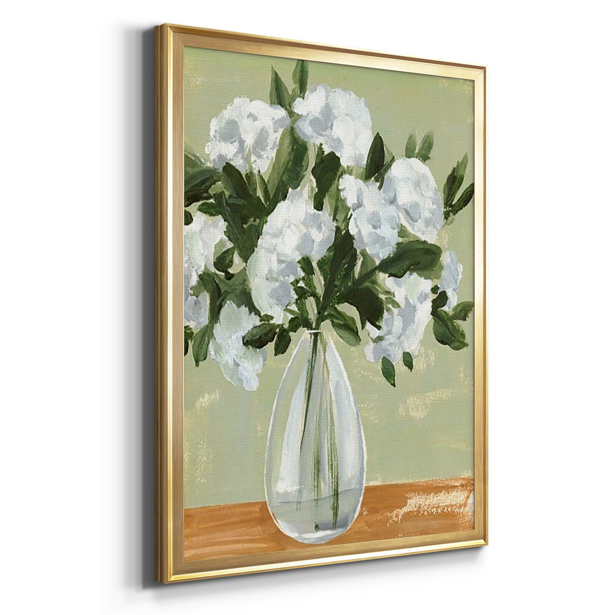 Vased Viburnum II - Modern Framed Canvas Print