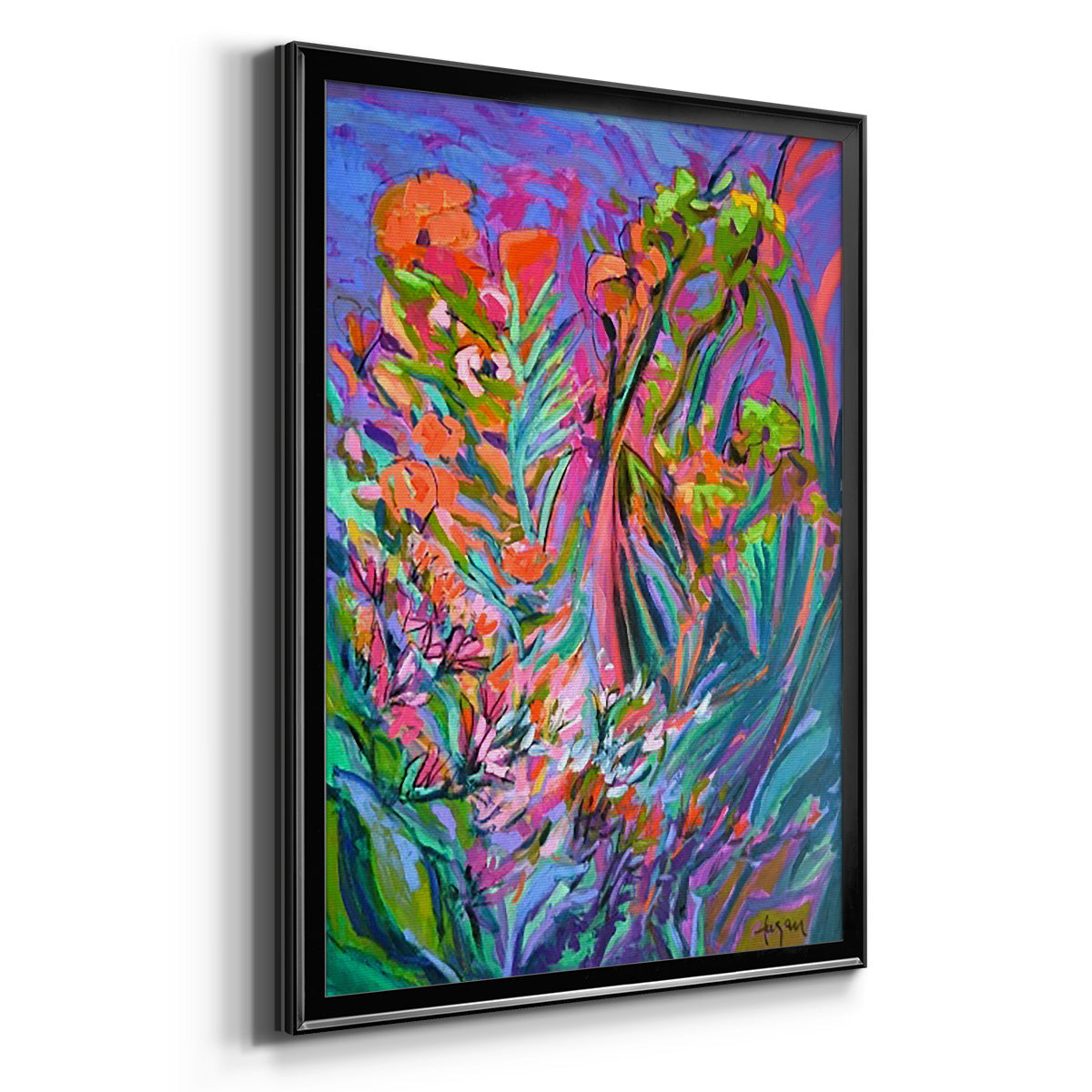 Unfettered Desires II - Modern Framed Canvas Print