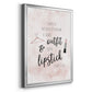 Outfit and Lipstick - Modern Framed Canvas Print