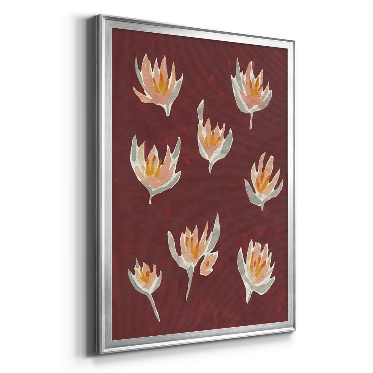 Pink Potpourri II - Modern Framed Canvas Print