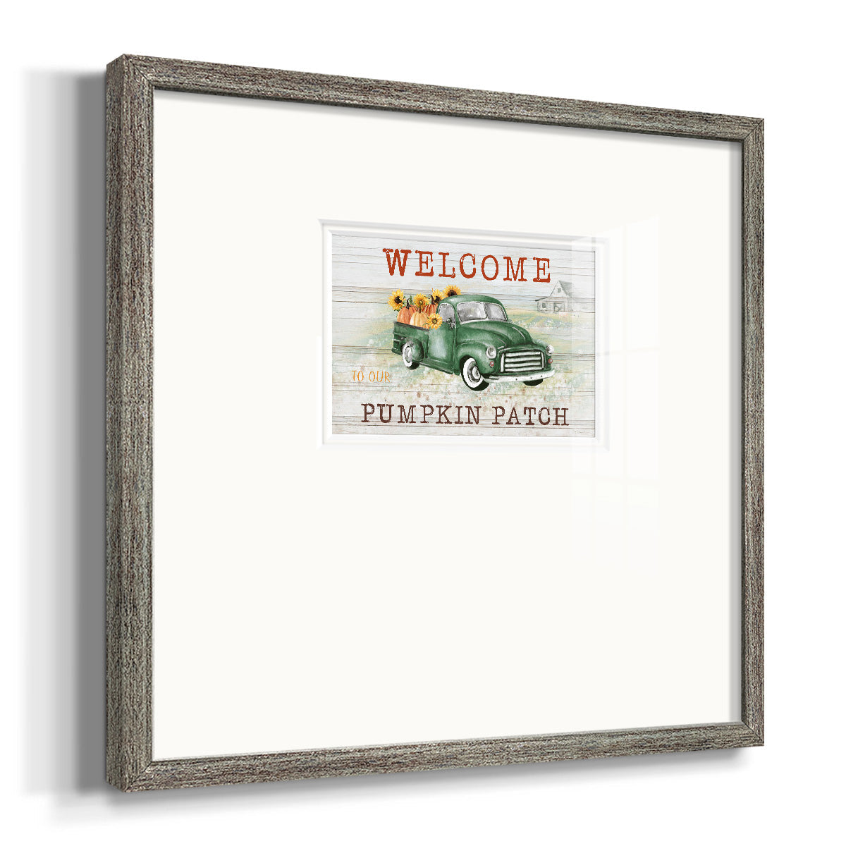 Pumpkin Patch Premium Framed Print Double Matboard