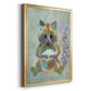 Fantastic Florals Raccoon - Modern Framed Canvas Print