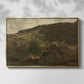 Landscape from Ebersteinburg in Baden, 1876 - Floater Framed Canvas Print