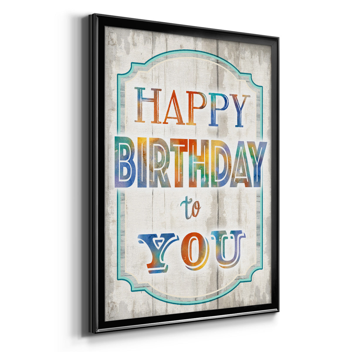 Happy Birthday to You - Modern Framed Canvas Print