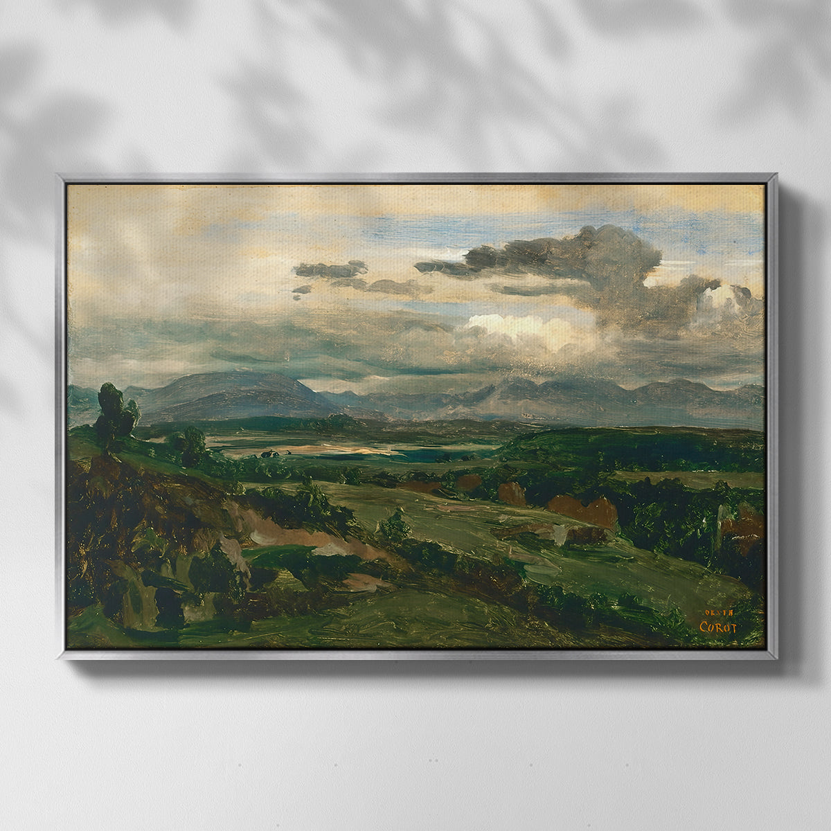 Civita Castellana, c. 1860s - Floater Framed Canvas Print