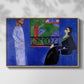 The Conversation, c. 1908-1912 - Floater Framed Canvas Print