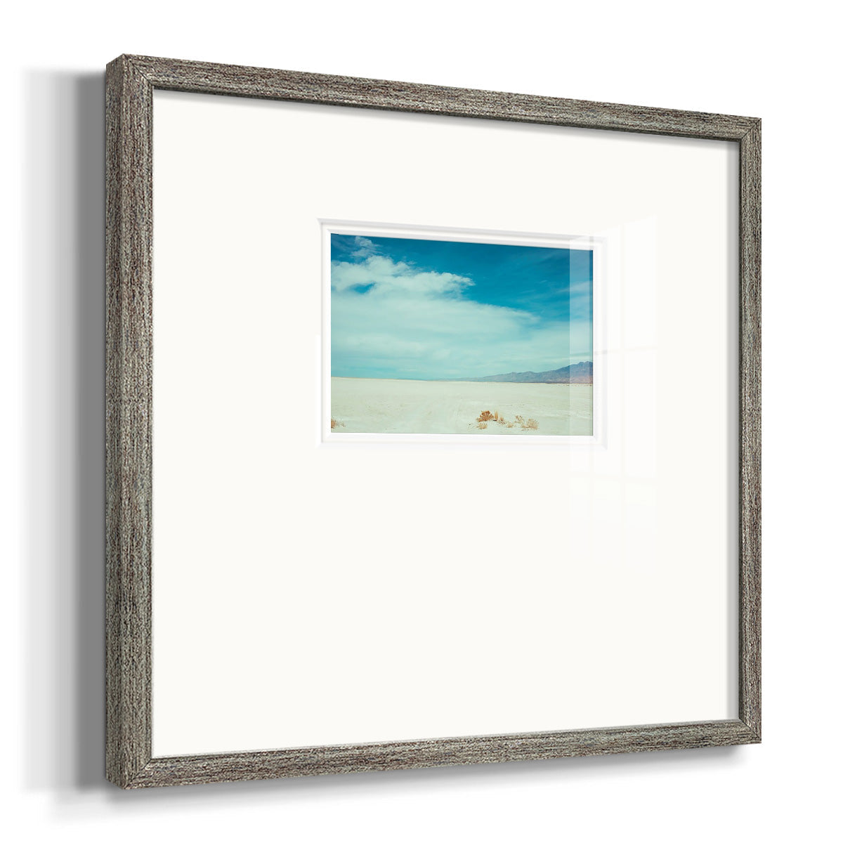 Salt Flat Walk I Premium Framed Print Double Matboard