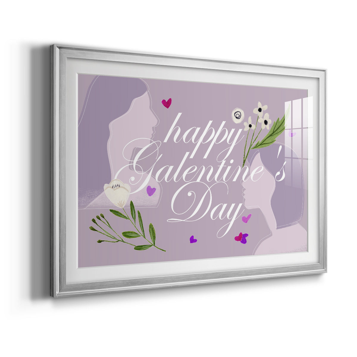 Happy Galentine's Day Collection A Premium Framed Print - Ready to Hang