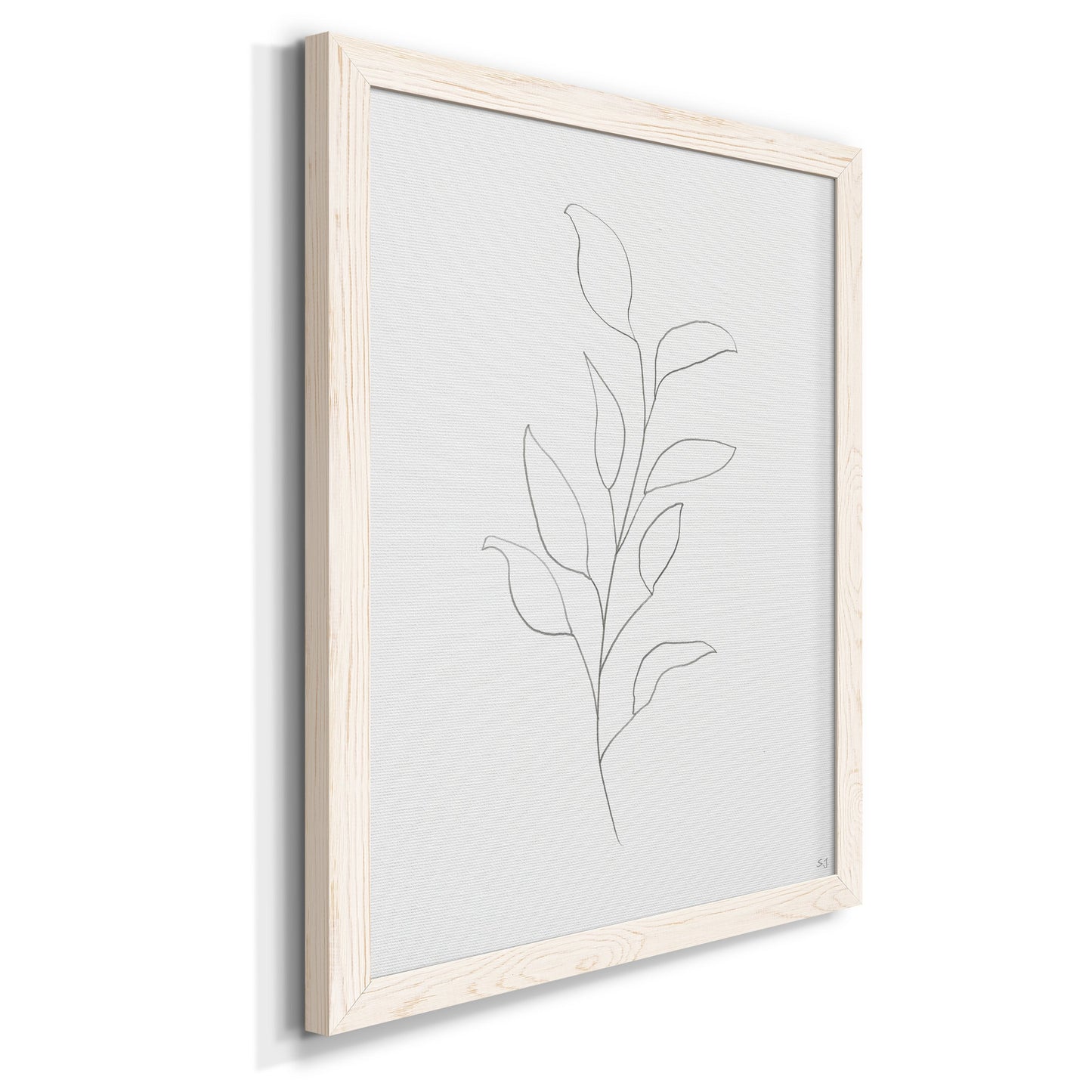 Botanical Gesture VI - Premium Canvas Framed in Barnwood - Ready to Hang