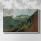 The Dachstein from the Plassen near Hallstatt, 1827 - Floater Framed Canvas Print