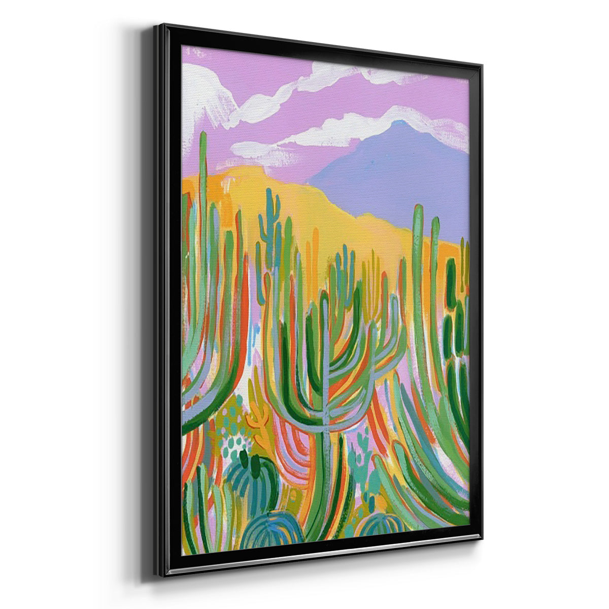 Lavender Desert I - Modern Framed Canvas Print