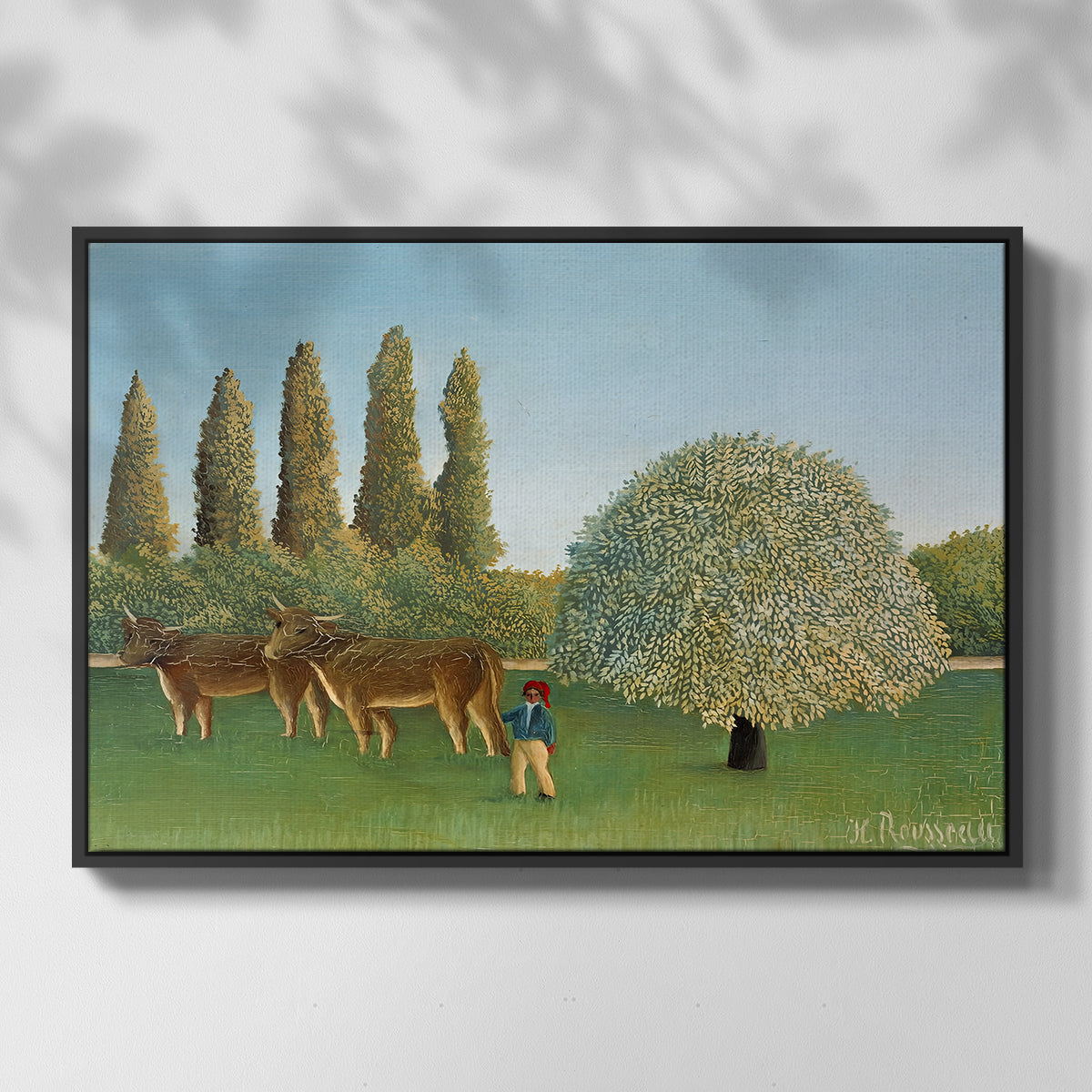 Meadlowland (The Pasture), 1910 - Floater Framed Canvas Print
