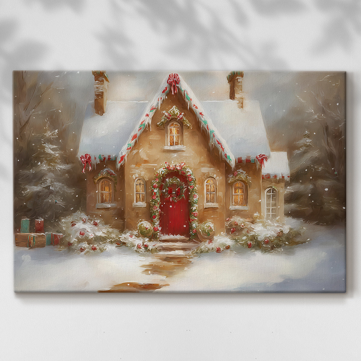 Sugar Wreath Serenade - Canvas Art Print
