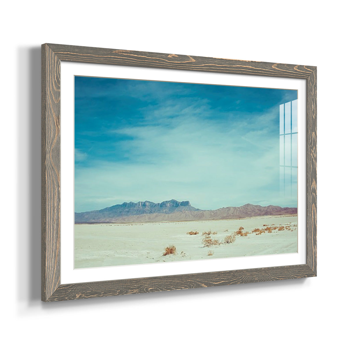 Salt Flat Walk II - Barnwood Framed Art Print