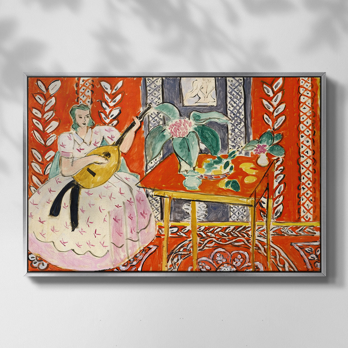 The Lute (Le luth), 1943 - Floater Framed Canvas Print