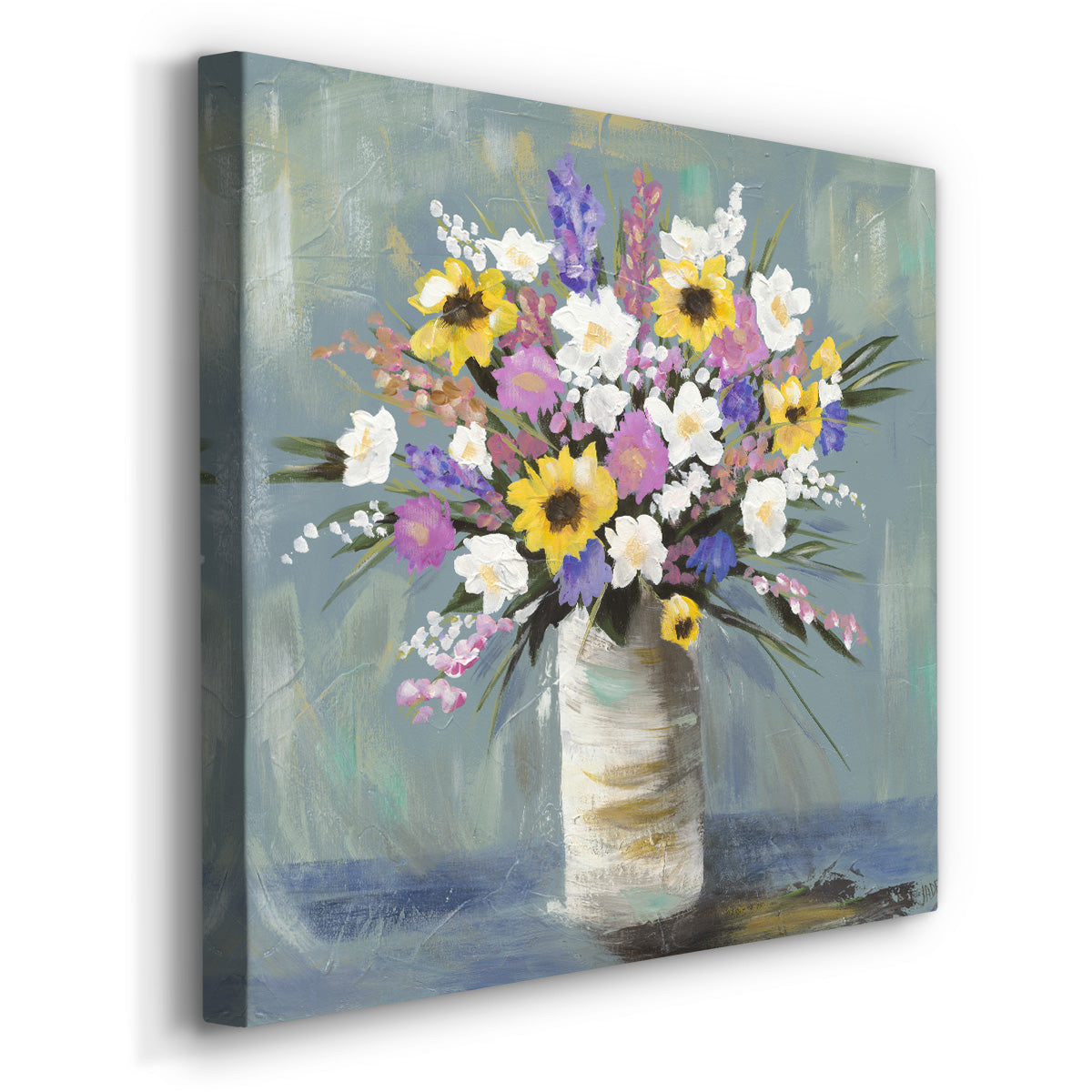 Mixed Pastel Bouquet I - Canvas Art Print