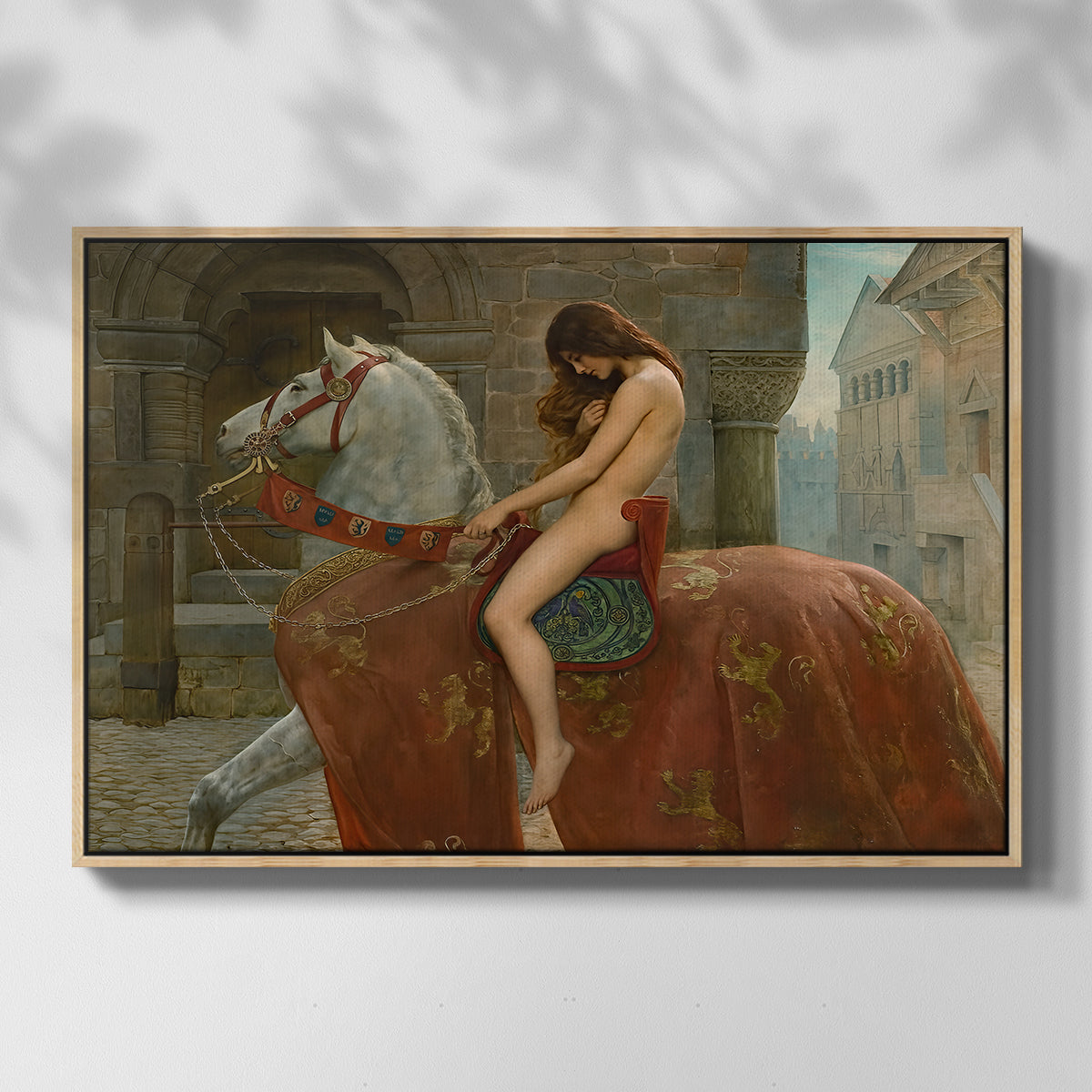 Lady Godiva, 1898 - Floater Framed Canvas Print