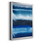 Deep Blue Shore II - Modern Framed Canvas Print