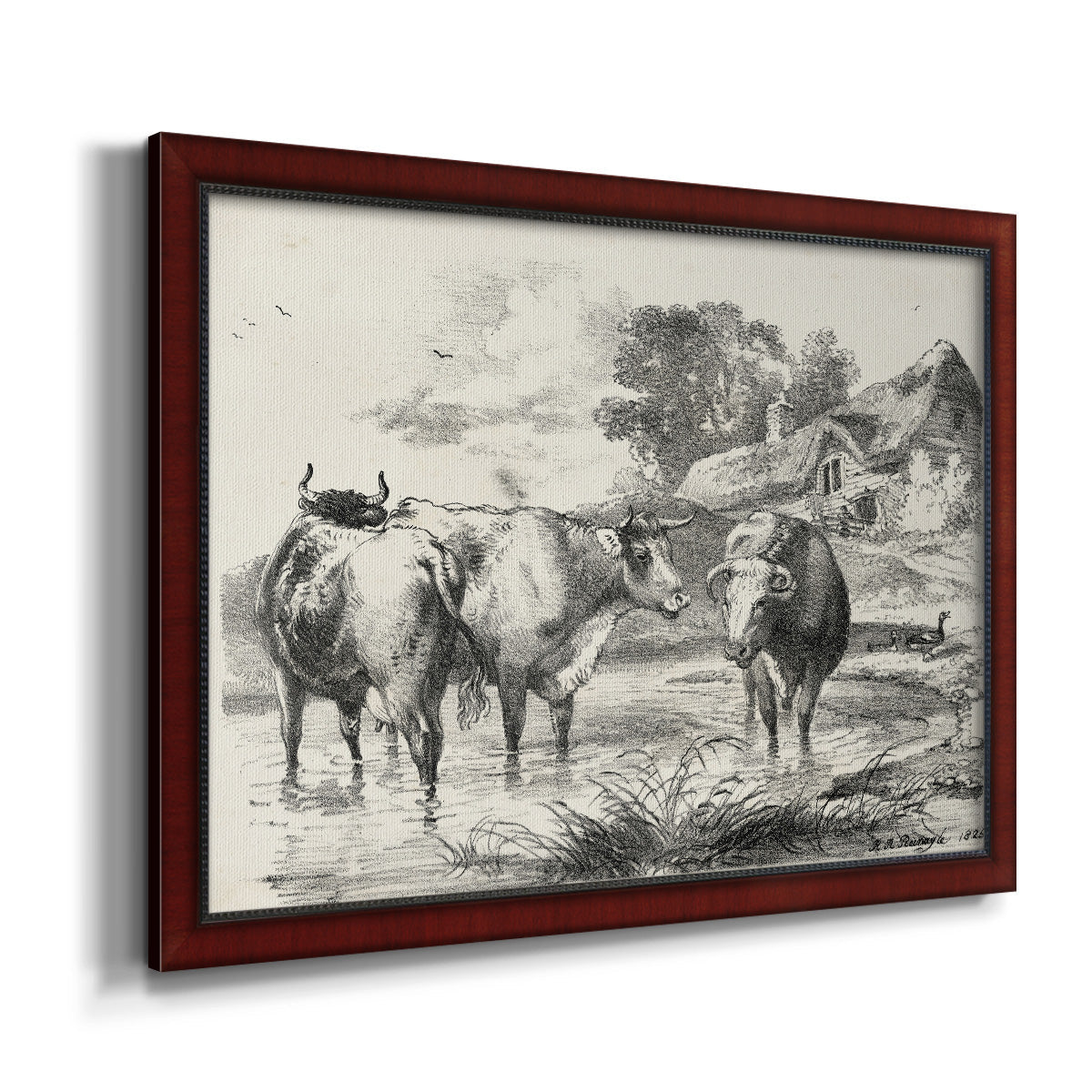 Rural Charms I Premium Framed Canvas- Ready to Hang