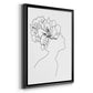 Fashion Floral Sketch I - Modern Framed Canvas Print