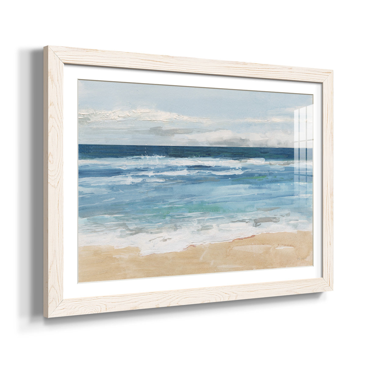 Ocean Waves II - Barnwood Framed Art Print
