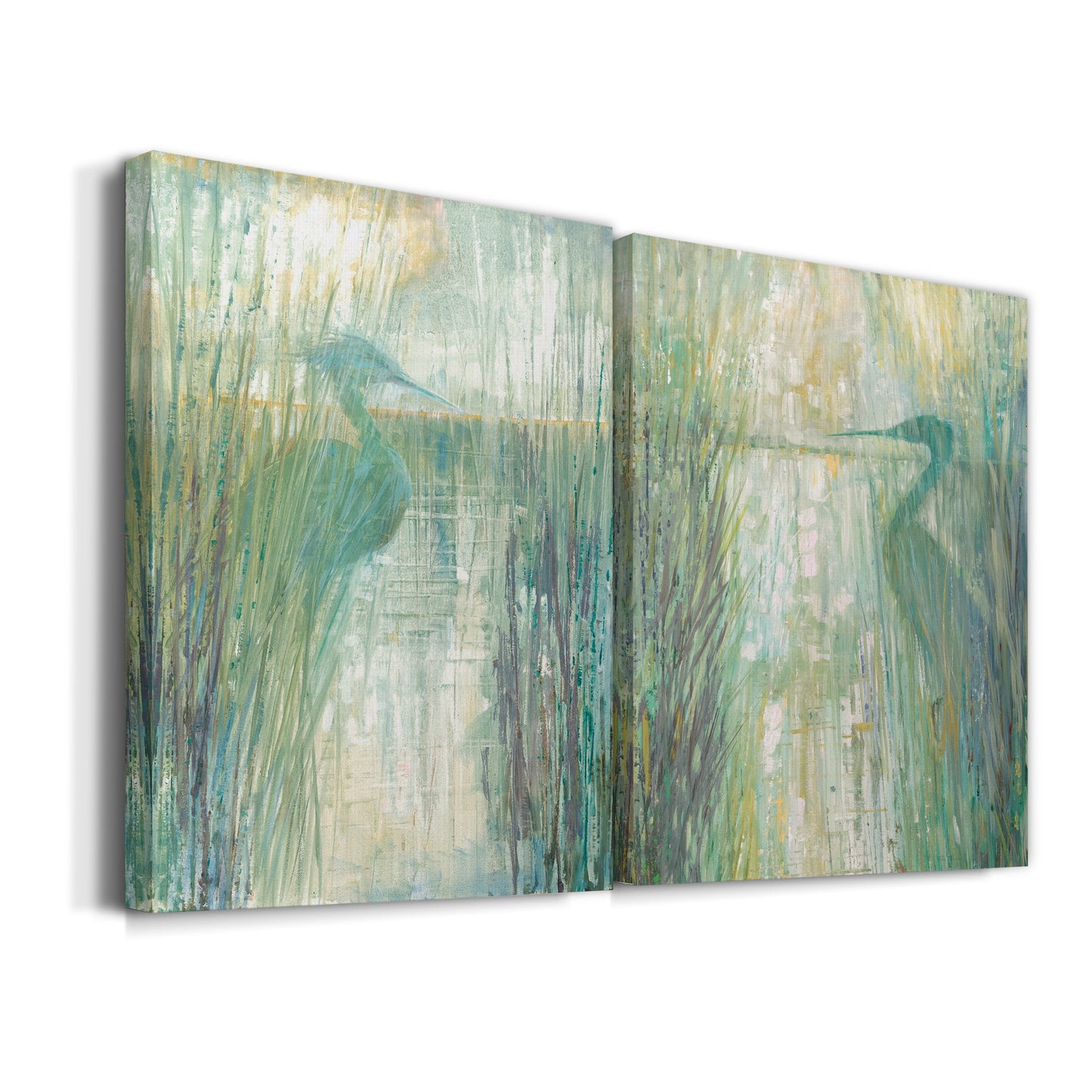 Morning Egret I Premium Gallery Wrapped Canvas - Ready to Hang