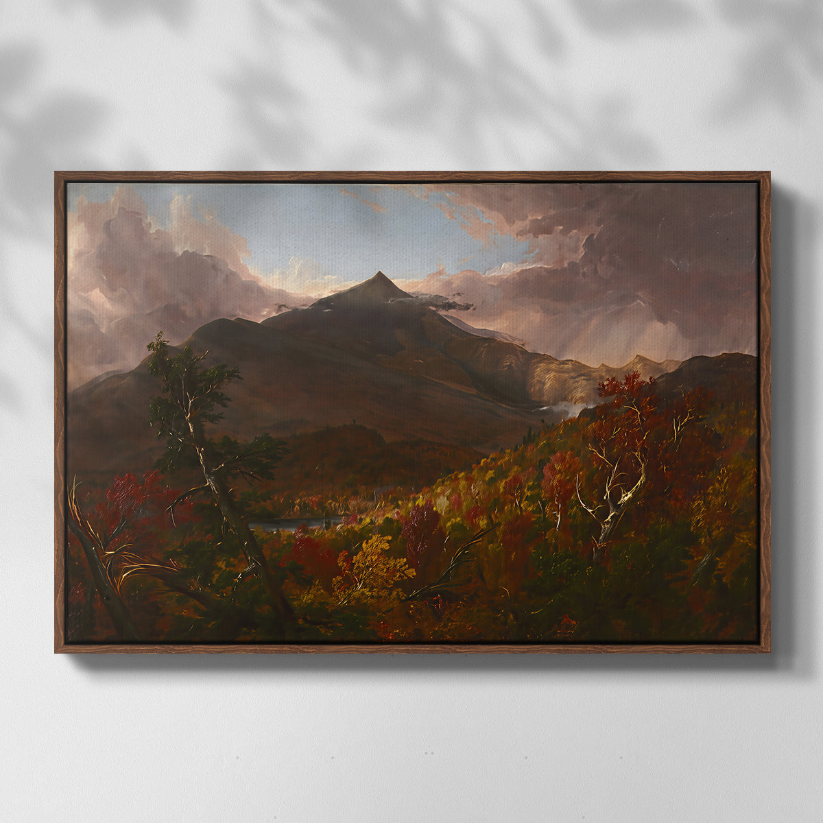 View of Schroon Mountain, Essex County, New York, After a Storm, 1838 - Floater Framed Canvas Print