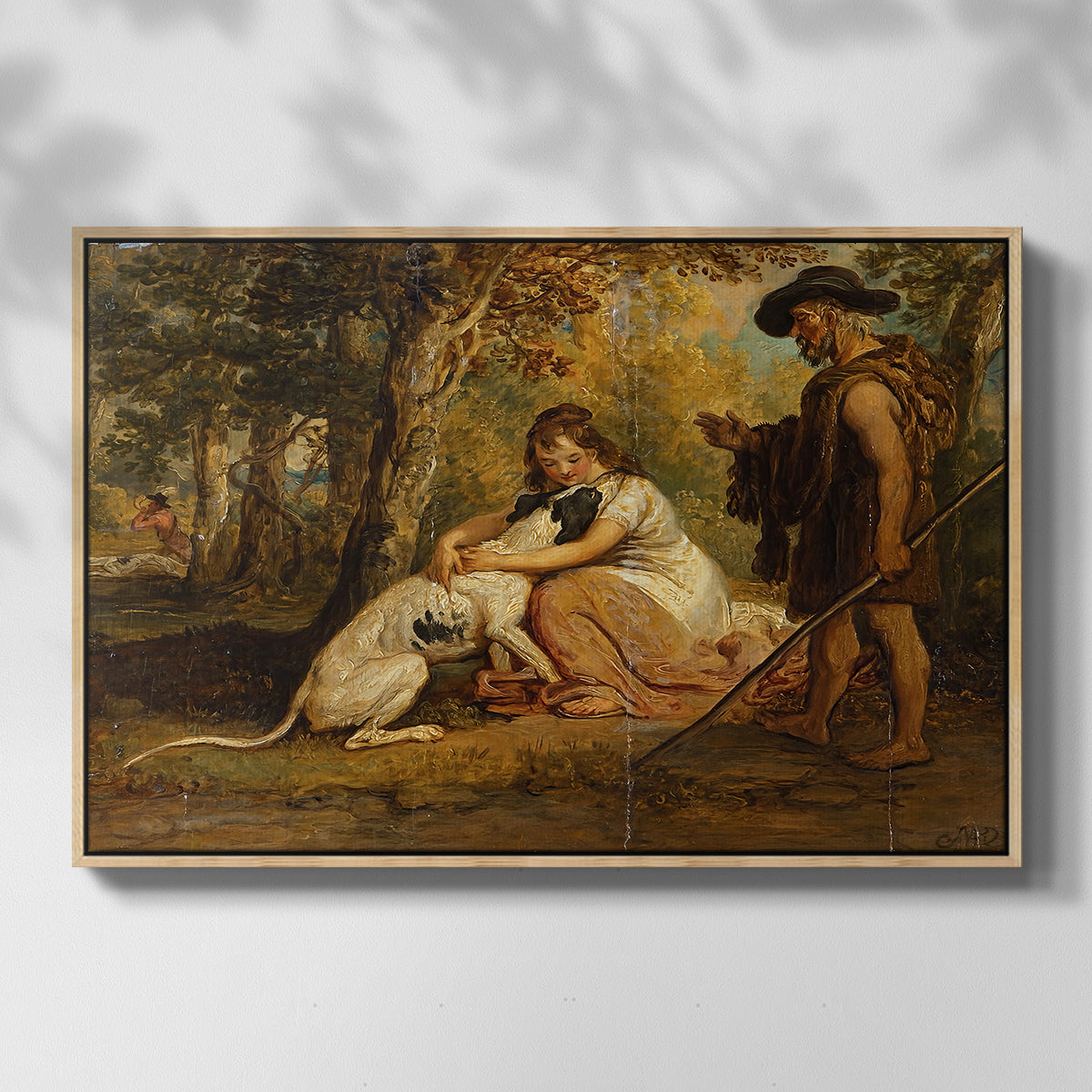 Measure for Measure, or The Biter Bit, 1840 - Floater Framed Canvas Print