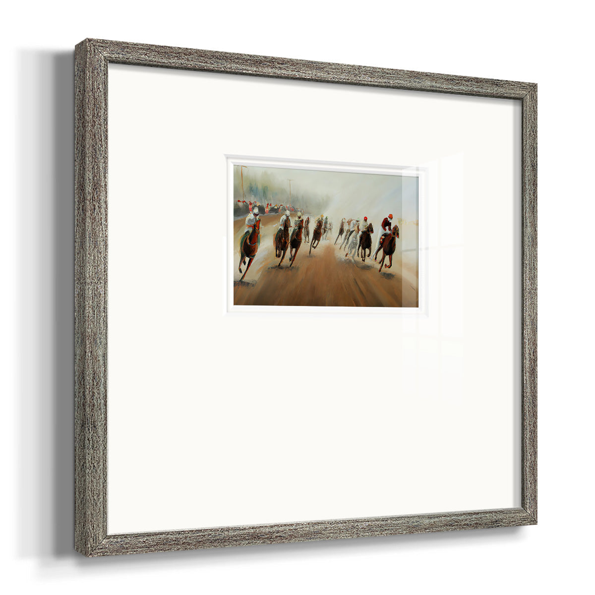 Around the Corner Premium Framed Print Double Matboard