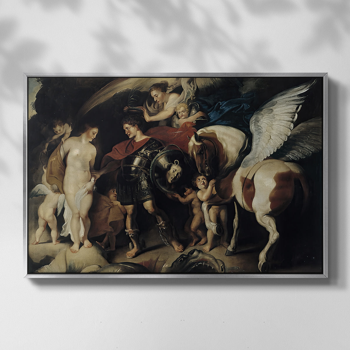 Perseus and Andromeda, c. 1620 - Floater Framed Canvas Print