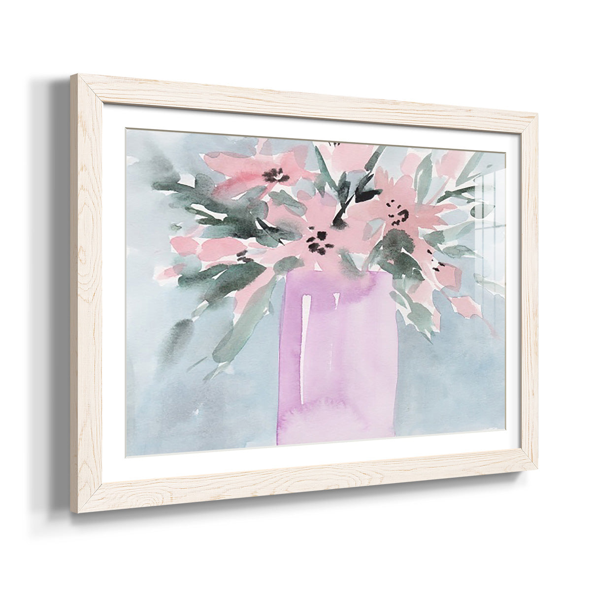 Broken Flowers I - Barnwood Framed Art Print
