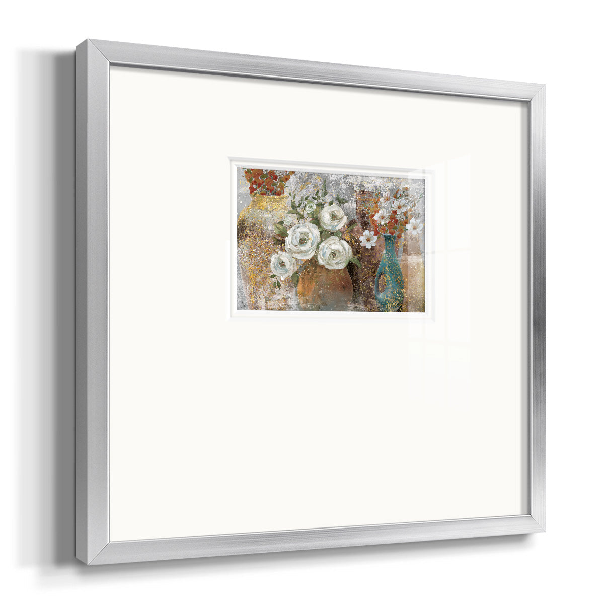 Vessels and Blooms Spice Premium Framed Print Double Matboard