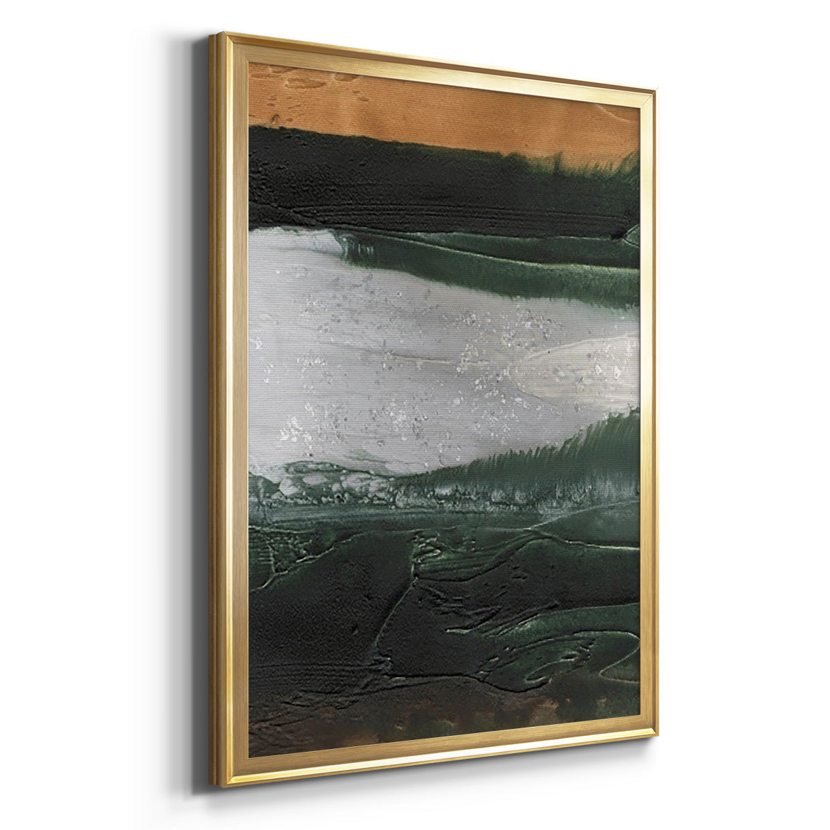 Embellished Coastal Plain II - Modern Framed Canvas Print