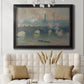 Waterloo Bridge, Gray Day - Ornate Framed Canvas Print