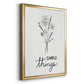 Simple Things Sketch - Modern Framed Canvas Print