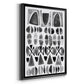 Grey Arches I - Modern Framed Canvas Print