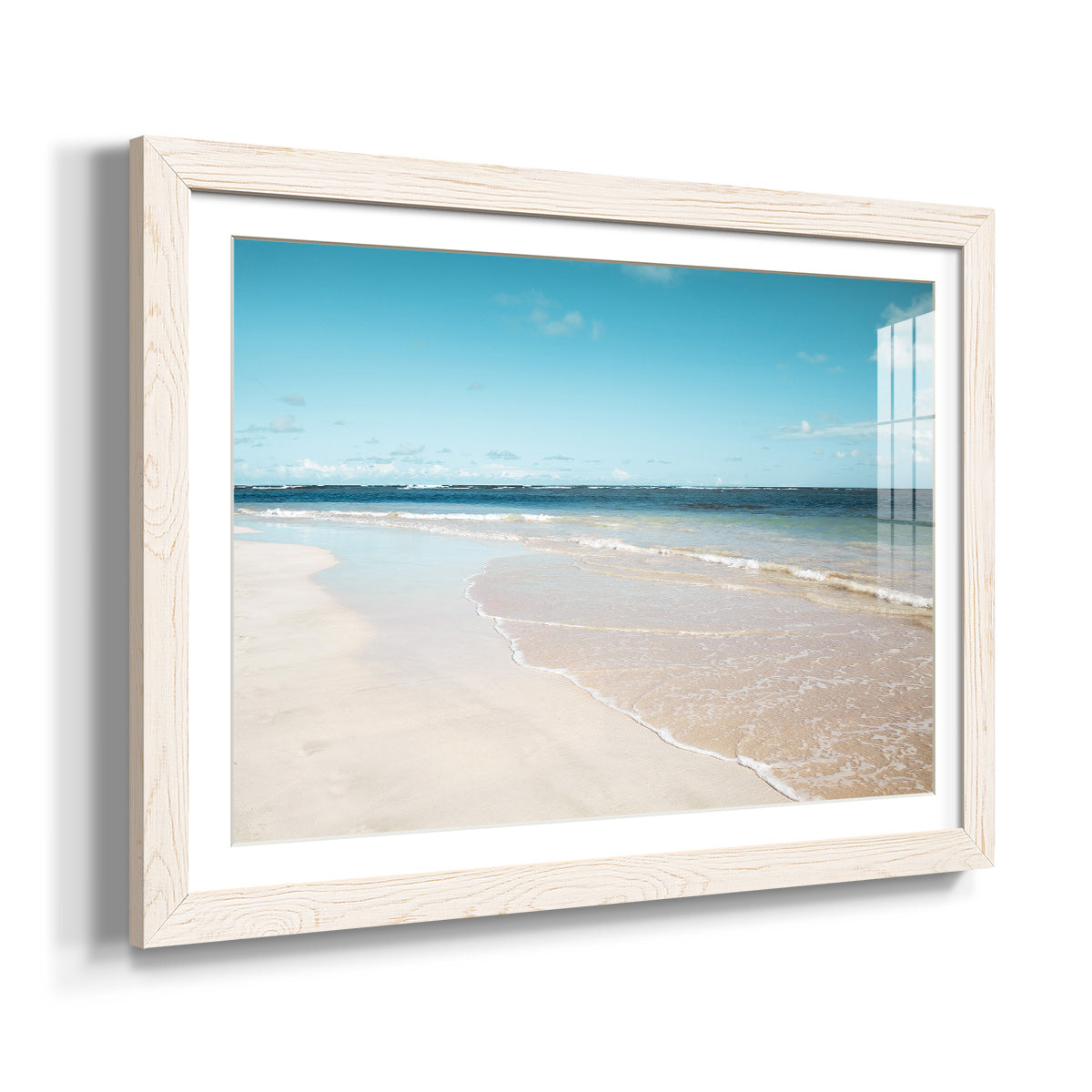 Sugar Sand Beach - Barnwood Framed Art Print
