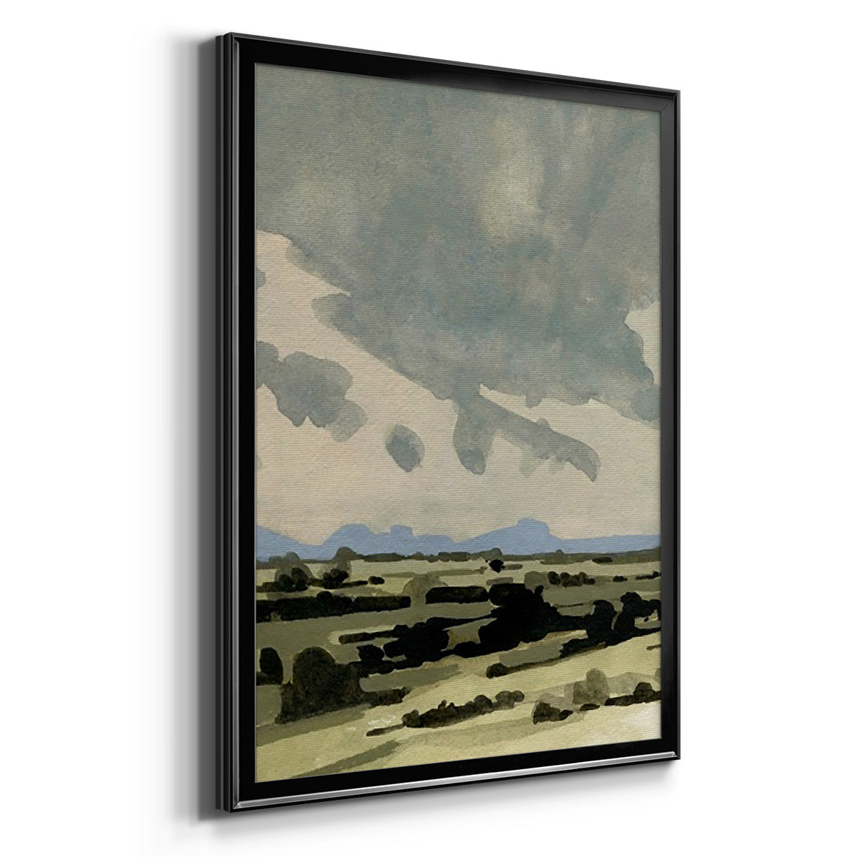 Pink Hazy Sky II - Modern Framed Canvas Print