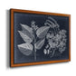 Foliage on Navy III Premium Framed Canvas- Ready to Hang