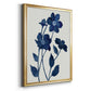 Indigo Bloom II - Modern Framed Canvas Print