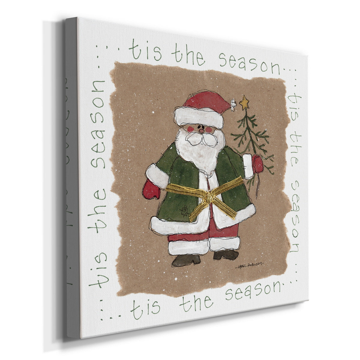 Santa - Premium Gallery Wrapped Canvas  - Ready to Hang