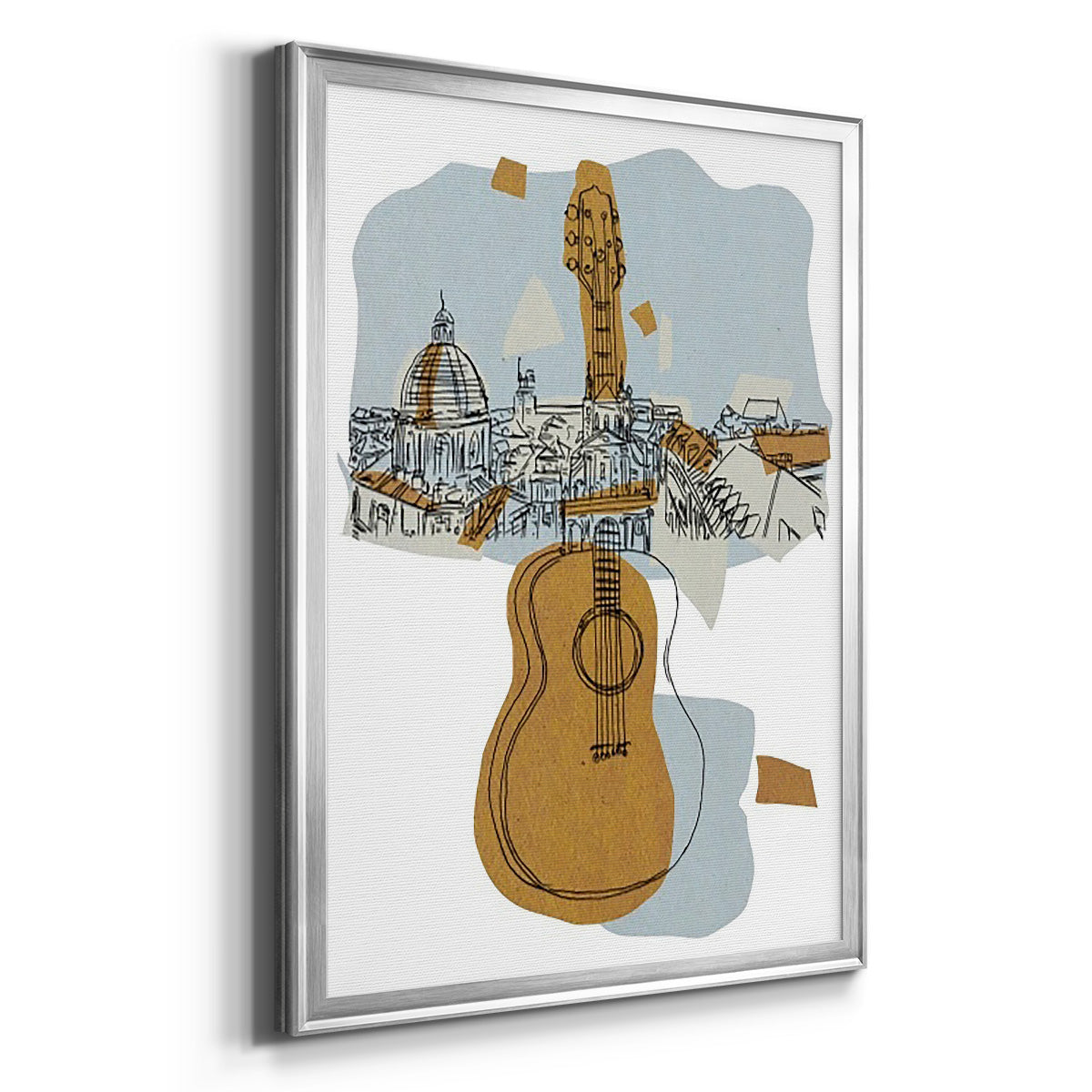 Rehearsal III - Modern Framed Canvas Print