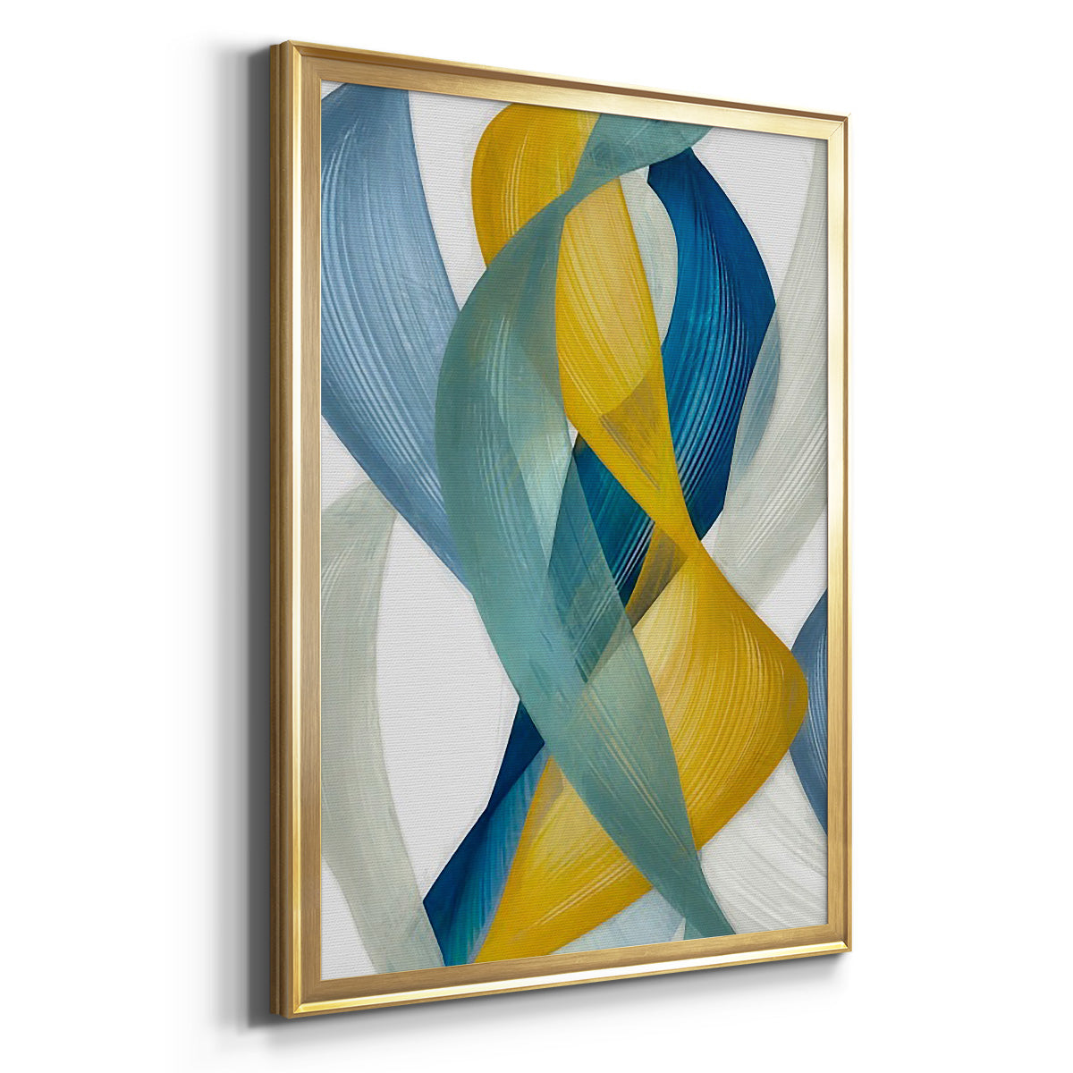 Horizontal Bands I - Modern Framed Canvas Print