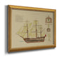 Antique Ship Plan VIII Premium Framed Canvas- Ready to Hang