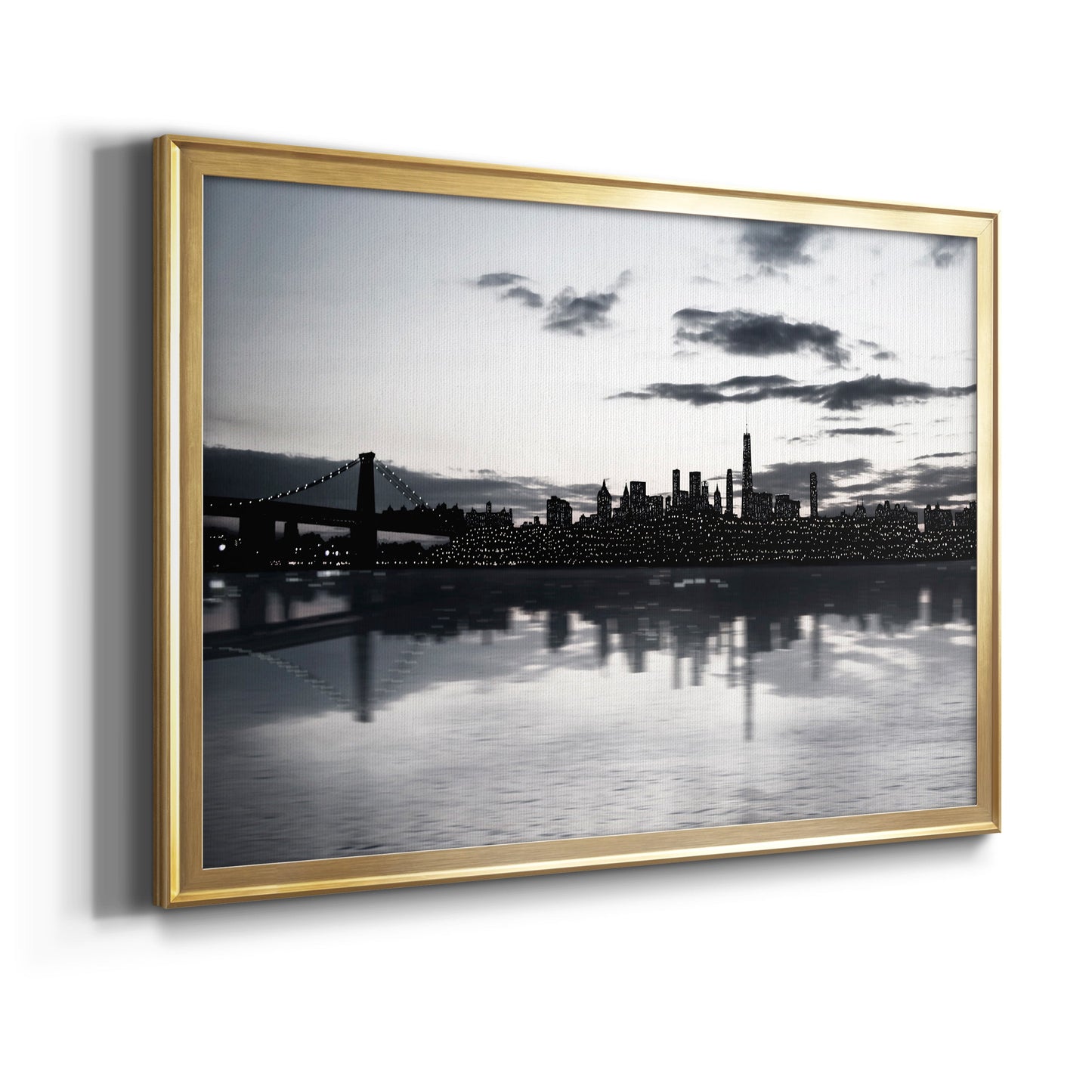 Shimmering Skyline Premium Classic Framed Canvas - Ready to Hang