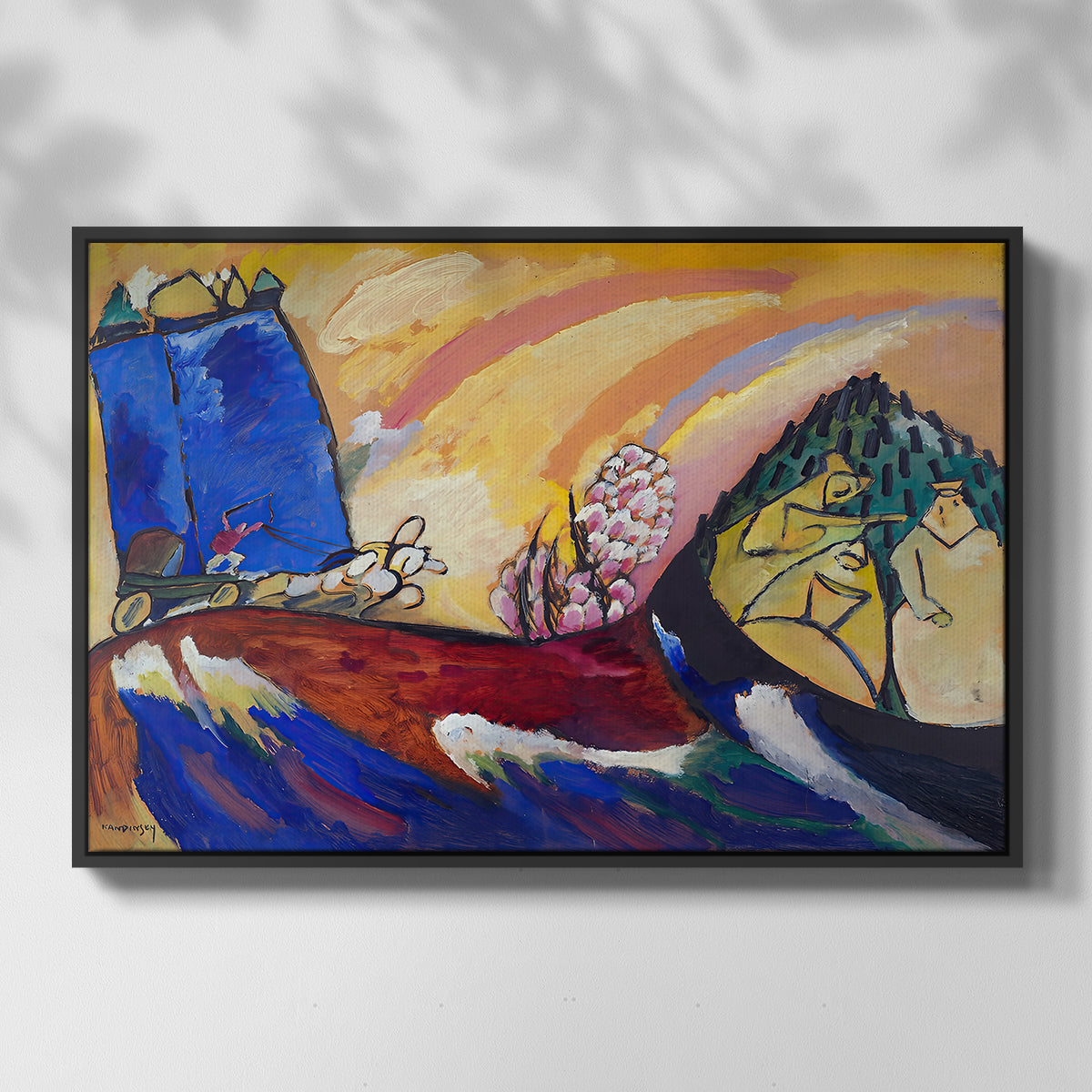 Painting with Troika, 1911 - Floater Framed Canvas Print