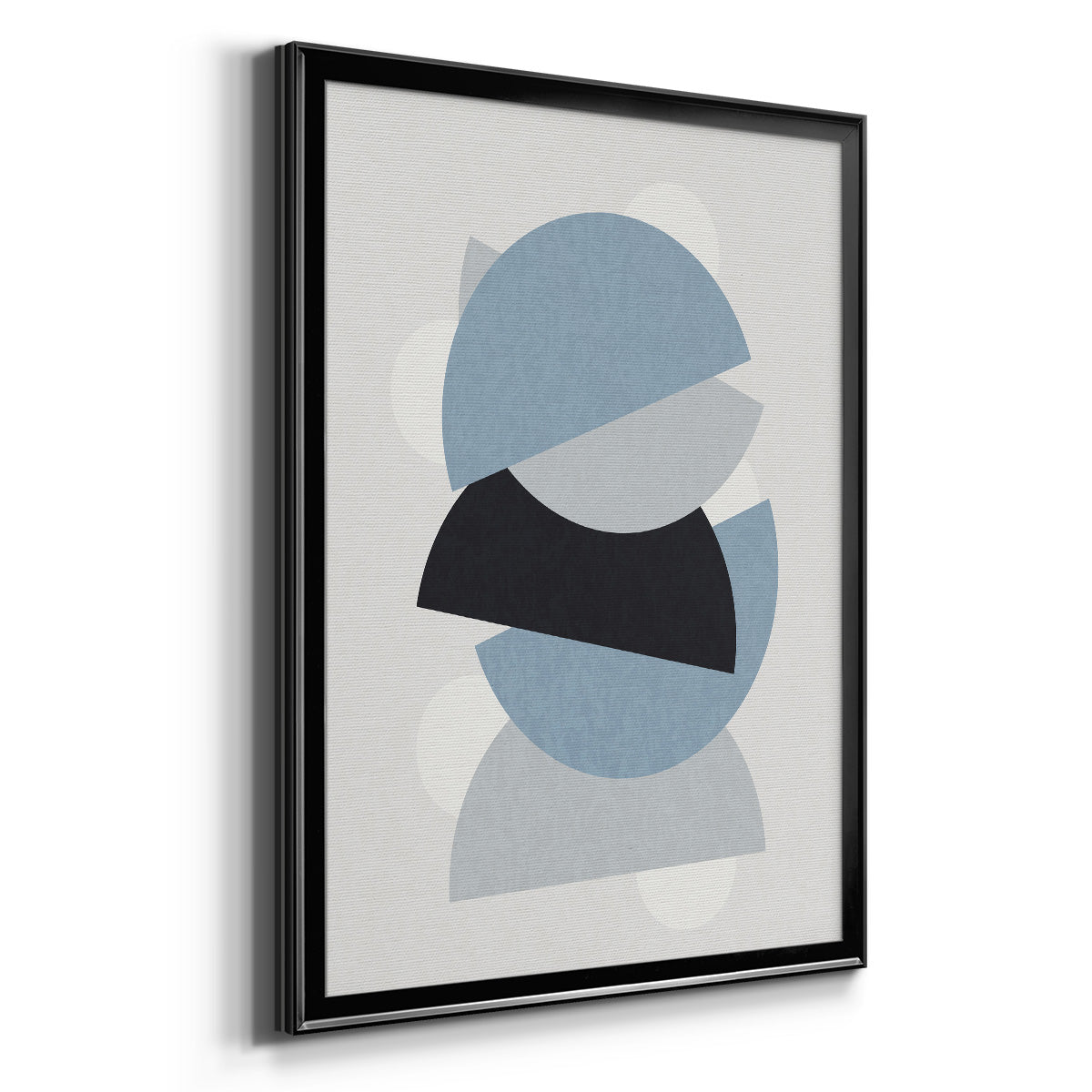 Shapely Blues I - Modern Framed Canvas Print